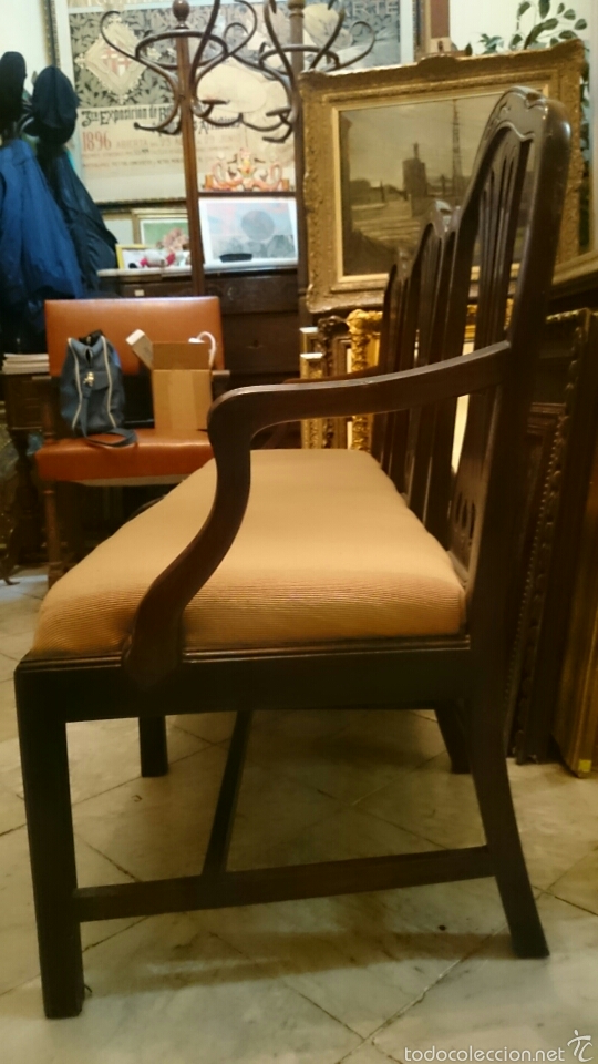 Antig&uuml;edades: Sofa tresillo estilo Ingles - Foto 2