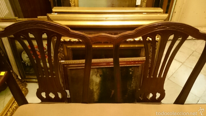 Antig&uuml;edades: Sofa tresillo estilo Ingles - Foto 3