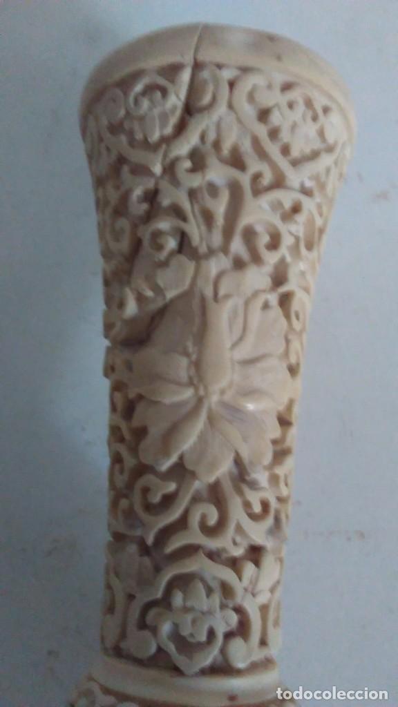 Antig&uuml;edades: Jarr&oacute;n chino labrado blanco - Foto 11