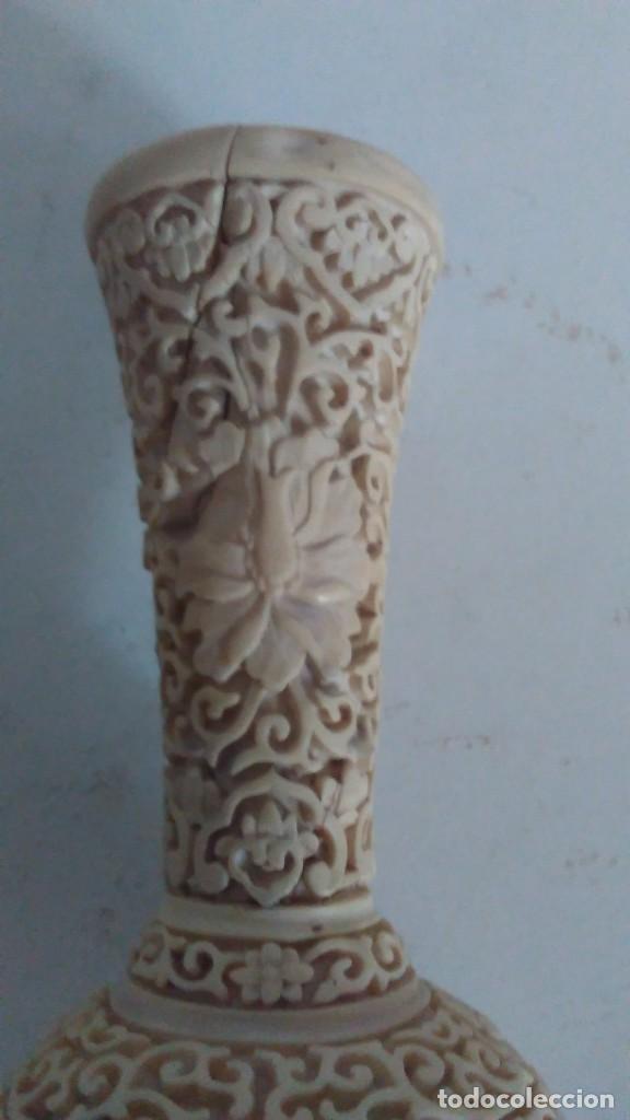 Antig&uuml;edades: Jarr&oacute;n chino labrado blanco - Foto 13