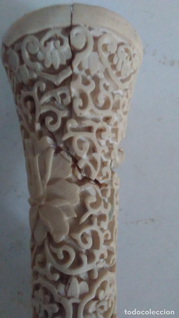 Antig&uuml;edades: Jarr&oacute;n chino labrado blanco - Foto 16