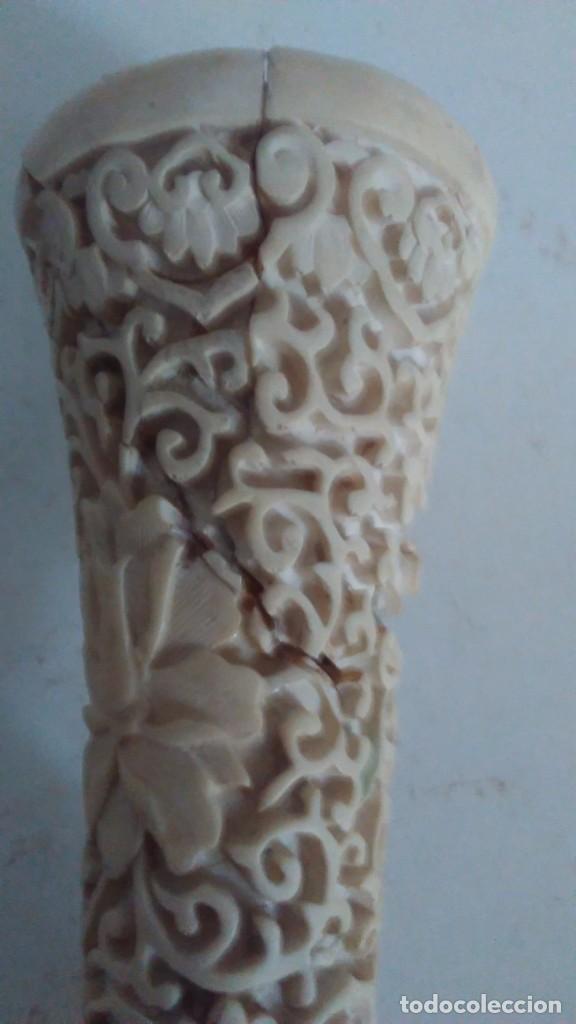 Antig&uuml;edades: Jarr&oacute;n chino labrado blanco - Foto 17