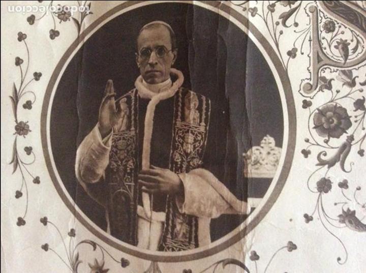 Antig&uuml;edades: Pio XII Bendici&oacute;n apostolica. - Foto 2