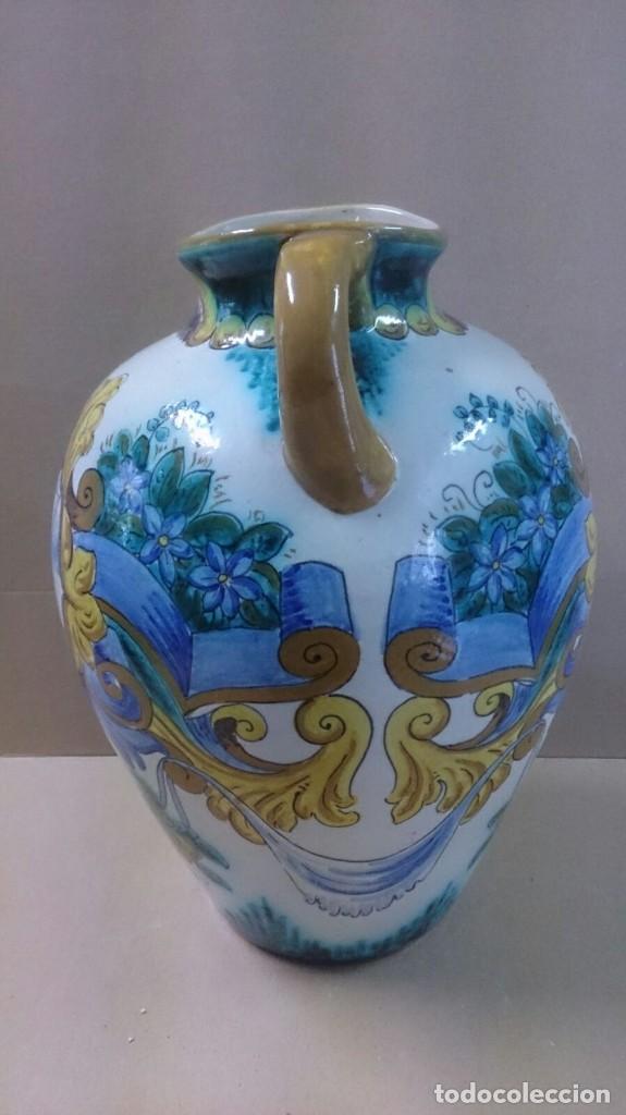Antig&uuml;edades: Jarron de ceramica de Talavera - Foto 3