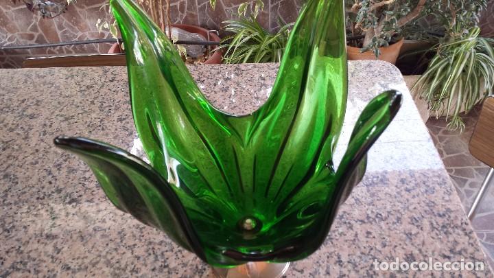 Antig&uuml;edades: ANTIGUO CENTRO DE MESA DE CRISTAL MURANO - Foto 2