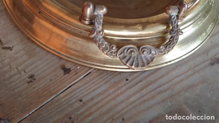 Antig&uuml;edades: antiguo brasero con soporte de madera - Foto 4
