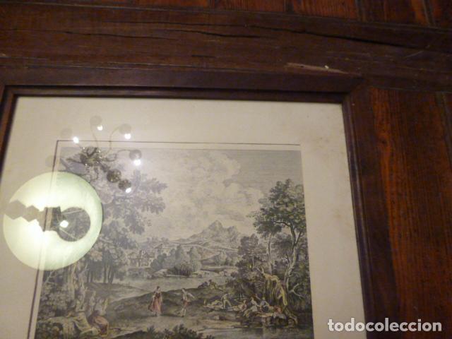 Antig&uuml;edades: MARCO DE MADERA CON GRABADO - Foto 3