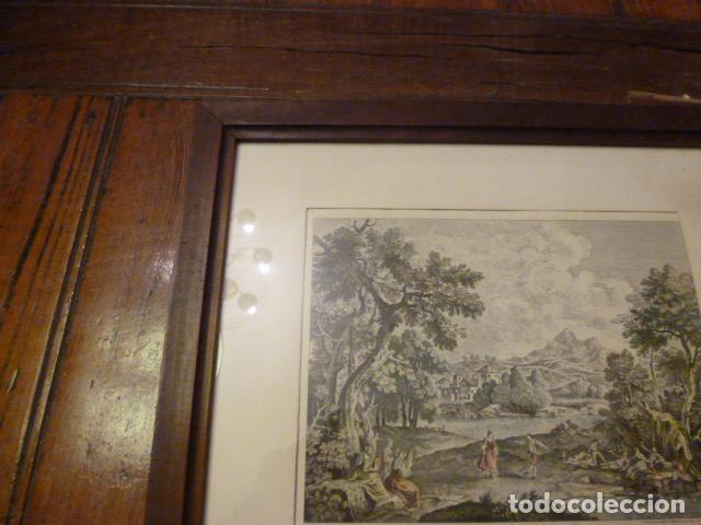 Antig&uuml;edades: MARCO DE MADERA CON GRABADO - Foto 4
