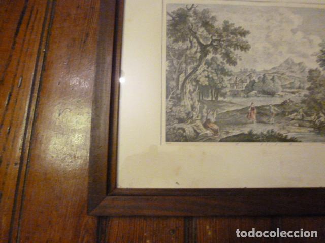 Antig&uuml;edades: MARCO DE MADERA CON GRABADO - Foto 5