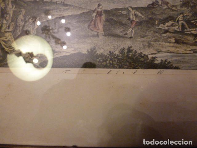 Antig&uuml;edades: MARCO DE MADERA CON GRABADO - Foto 7