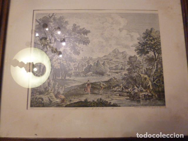 Antig&uuml;edades: MARCO DE MADERA CON GRABADO - Foto 8