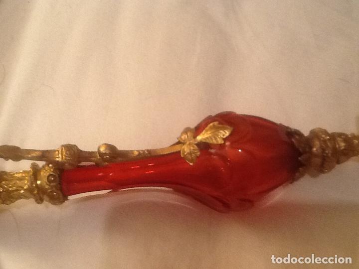 Antig&uuml;edades: Dos jarras de bronce y cristal Tallado - Foto 6