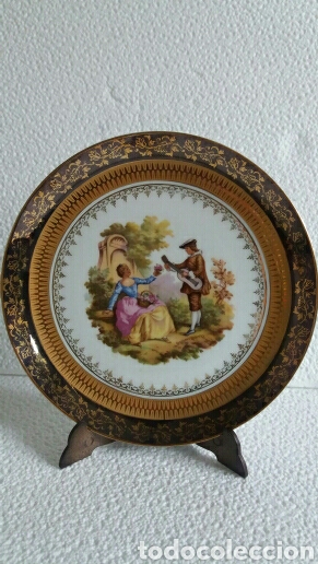 Antig&uuml;edades: Plato Limoges Francia - Foto 1