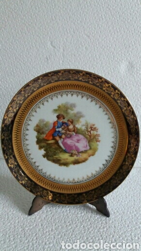 Antig&uuml;edades: Plato Limoges Francia - Foto 1