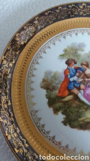 Antig&uuml;edades: Plato Limoges Francia - Foto 3