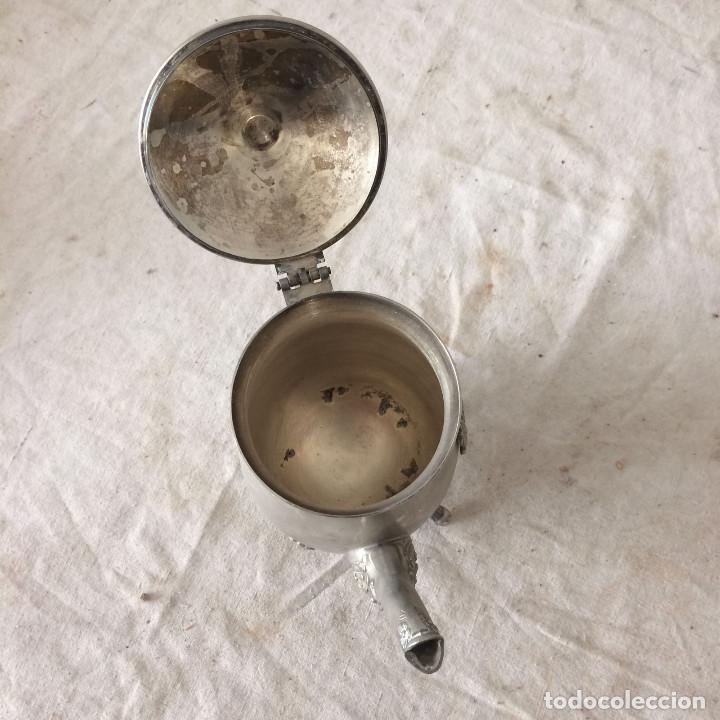 Antig&uuml;edades: PRECIOSO JUEGO DE CAF&Eacute; O T&Eacute; EN ALPACA - Foto 12