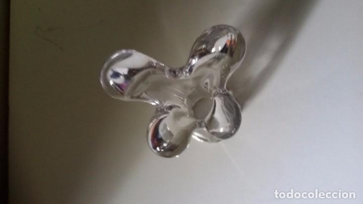 Antig&uuml;edades: Florero violetero de cristal y plata - Foto 5