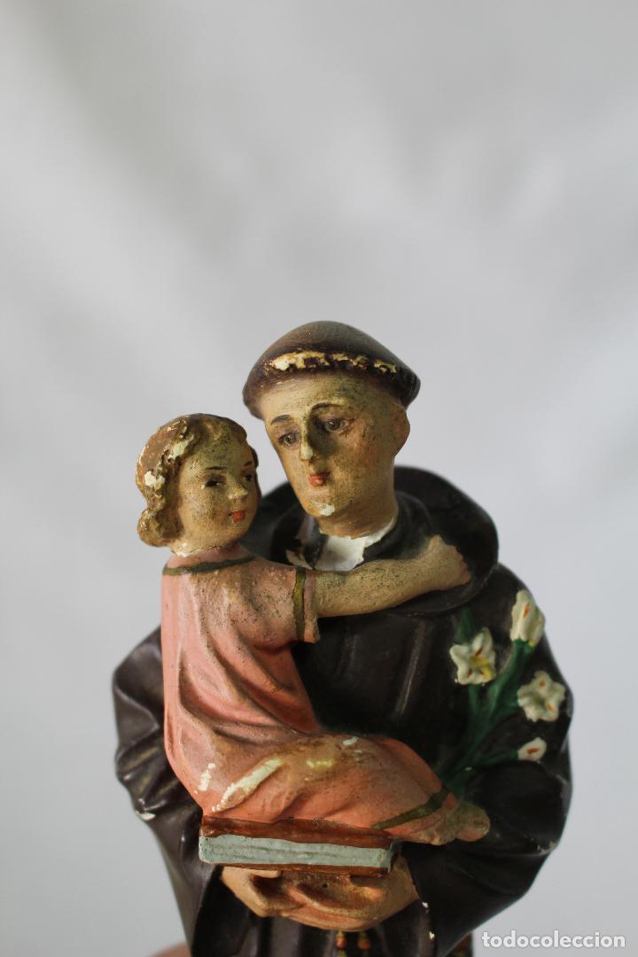 Antig&uuml;edades: san antonio de padua en estuco - Foto 3