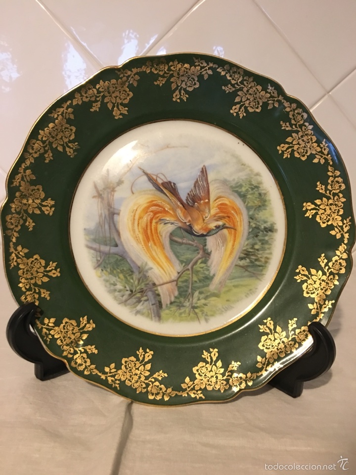 Antig&uuml;edades: Plato de limoges a&ntilde;os 40 - Foto 1
