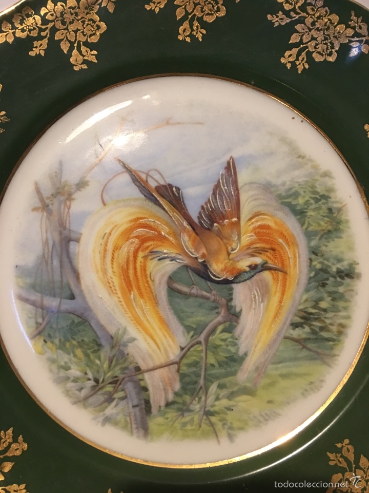 Antig&uuml;edades: Plato de limoges a&ntilde;os 40 - Foto 2