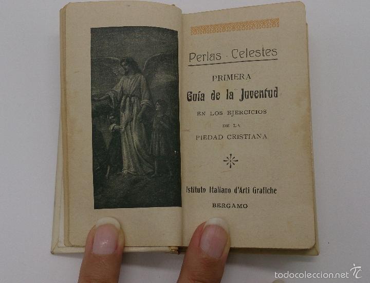 Antig&uuml;edades: Misal antiguo de la primera comunion, PERLAS CELESTES, a&ntilde;o 1911 . - Foto 5