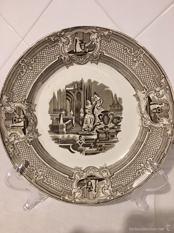 Antig&uuml;edades: Pareja de platos de Cardiff - Foto 3