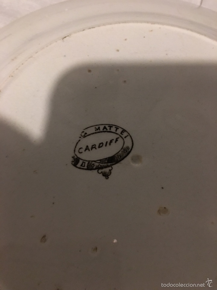 Antig&uuml;edades: Pareja de platos de Cardiff - Foto 4