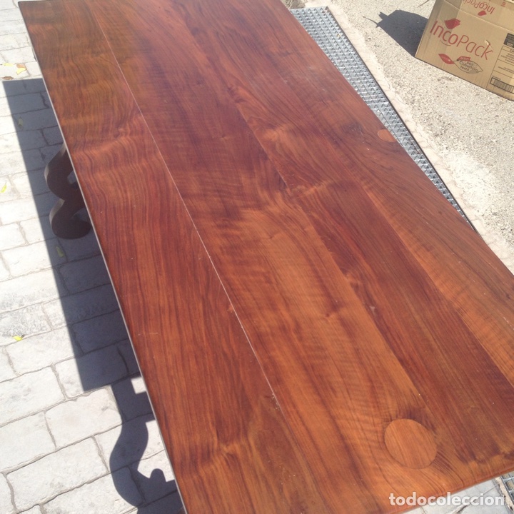 Antig&uuml;edades: Mesa de caoba 167x67x79 - Foto 1