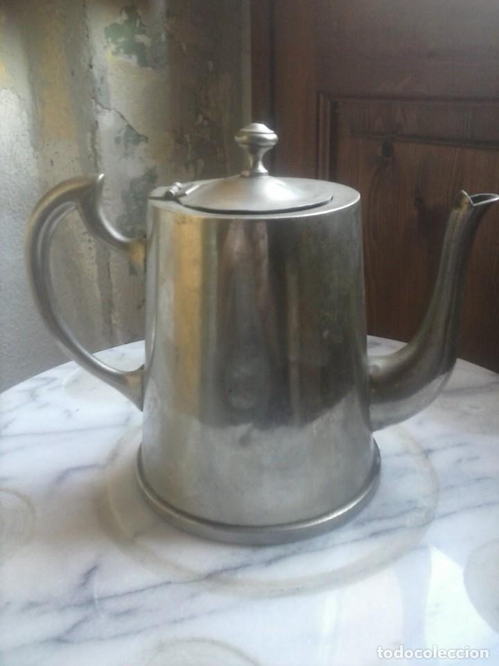 Antig&uuml;edades: CAFETERA/TETERA-MODERNISTA-PLATA. - Foto 3