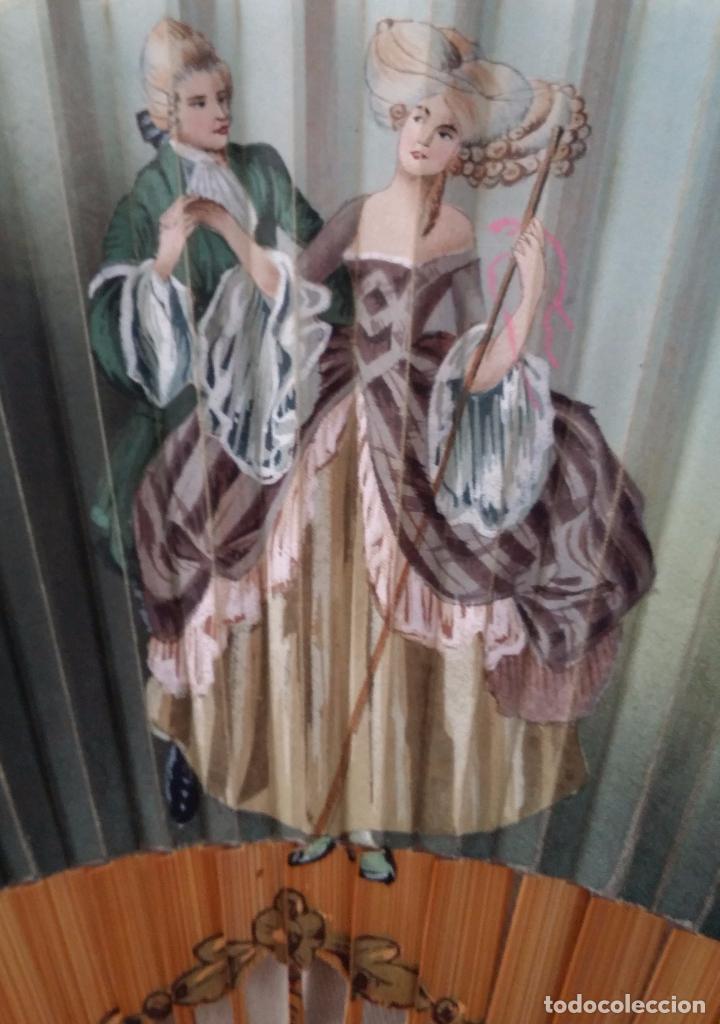 Antig&uuml;edades: Antiguo abanico pintado a mano - Foto 1