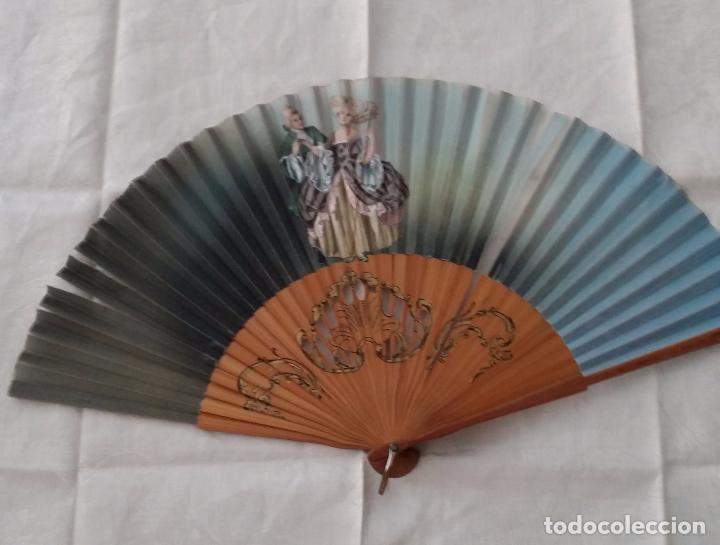 Antig&uuml;edades: Antiguo abanico pintado a mano - Foto 2
