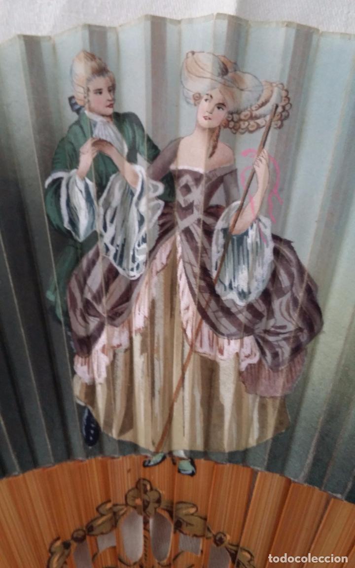 Antig&uuml;edades: Antiguo abanico pintado a mano - Foto 4