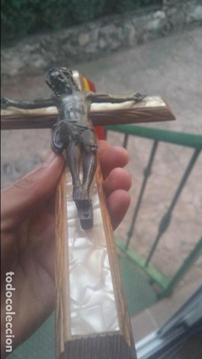 Antig&uuml;edades: ANTIGUO CRUCIFIJO DE N&Aacute;CAR - Foto 4