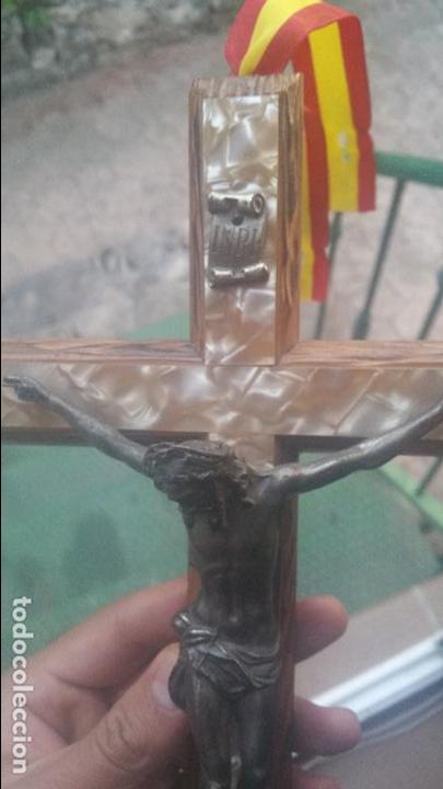 Antig&uuml;edades: ANTIGUO CRUCIFIJO DE N&Aacute;CAR - Foto 8