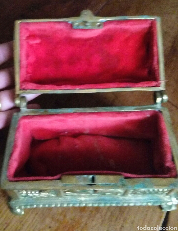 Antig&uuml;edades: Caja joyero bronce - Foto 4