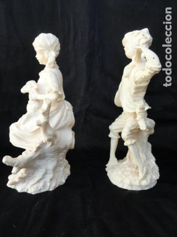 Antig&uuml;edades: PAREJA DE FIGURAS PASTORILES. - Foto 2