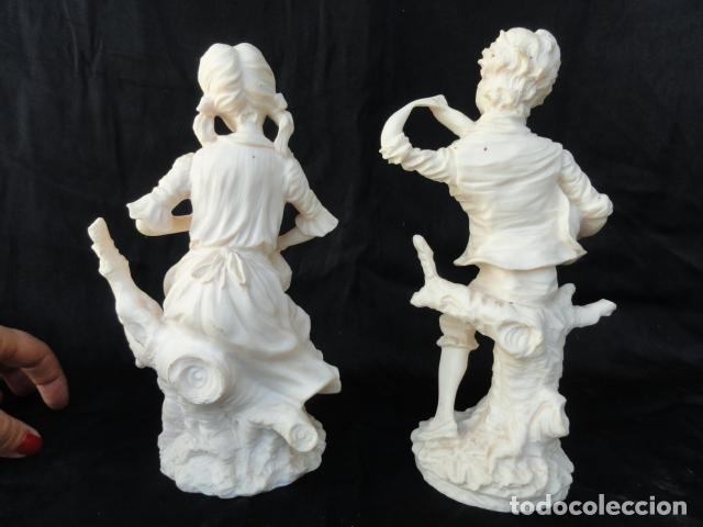 Antig&uuml;edades: PAREJA DE FIGURAS PASTORILES. - Foto 3