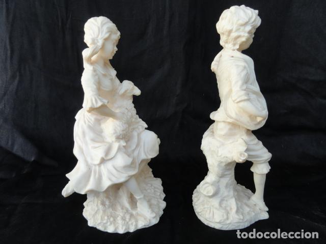 Antig&uuml;edades: PAREJA DE FIGURAS PASTORILES. - Foto 4