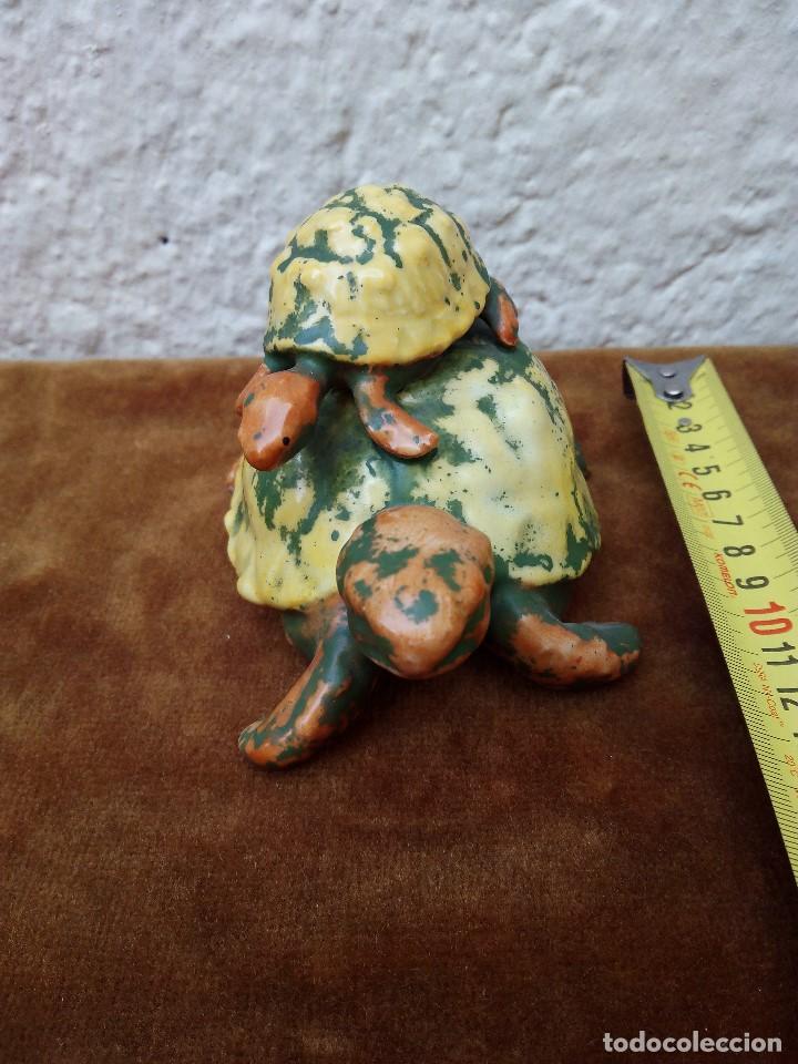 Antig&uuml;edades: Tortuga de cer&aacute;mica de la marca Hispania - Foto 2