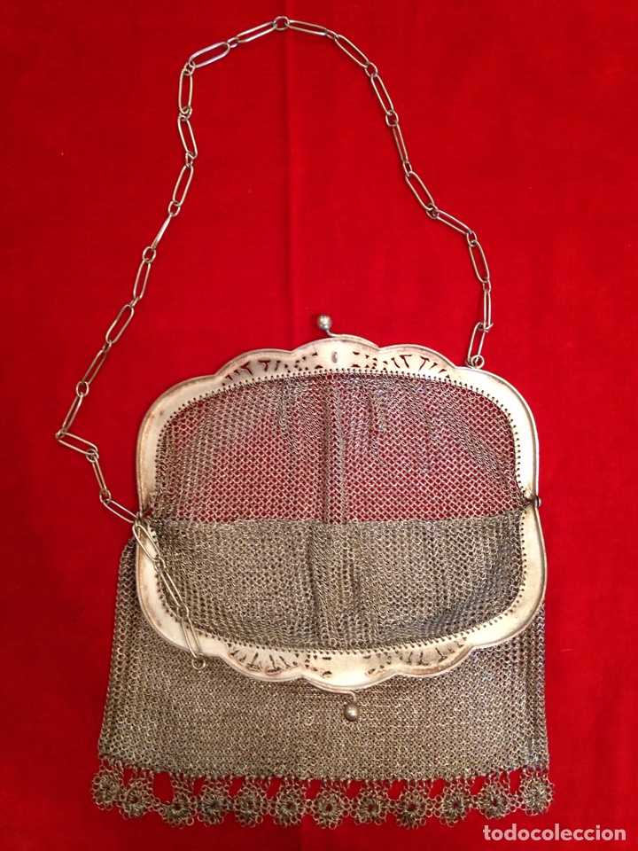 Antig&uuml;edades: Bolso de plata del siglo XIX - Foto 6