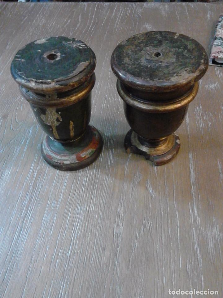 Antig&uuml;edades: Pareja de remates de retablo - Foto 2