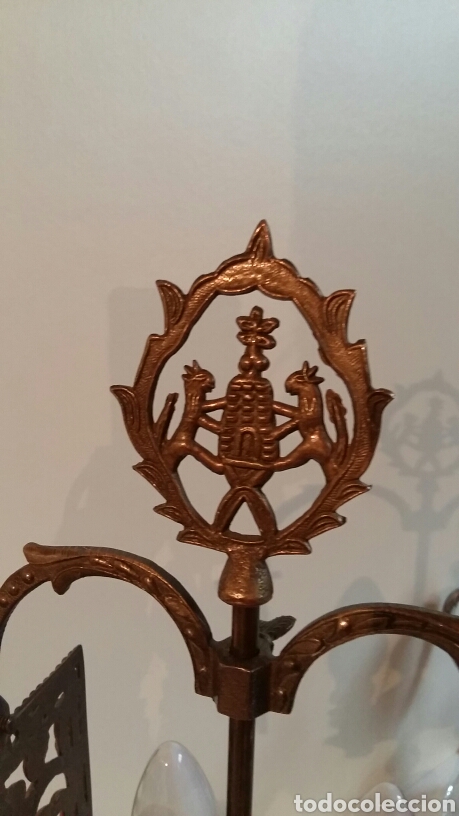 Antig&uuml;edades: Bonito quinqu&eacute; en bronce. - Foto 3