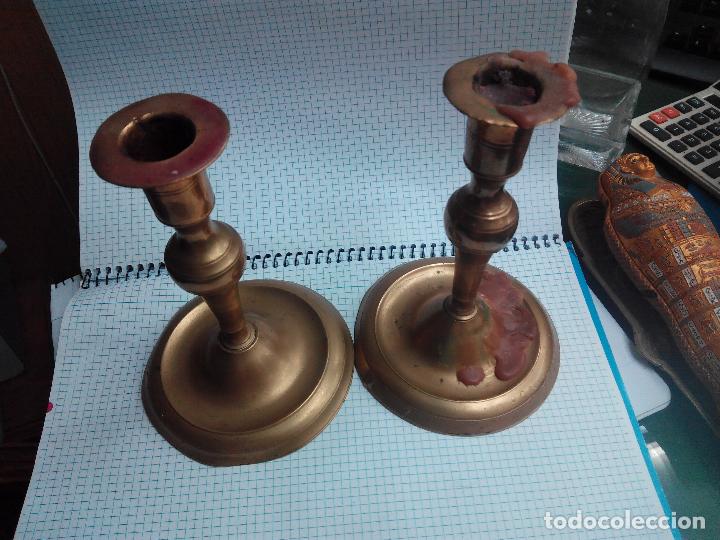 Antig&uuml;edades: Candelabros con pi&eacute; redondo S.XVIII - Foto 2