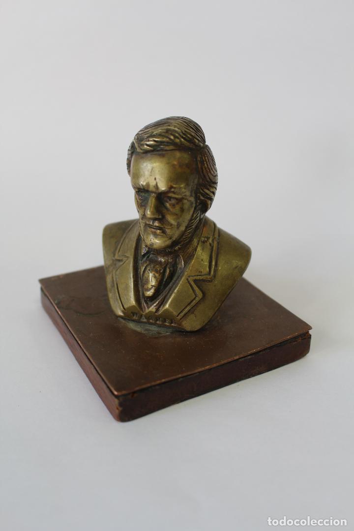 Antig&uuml;edades: figura busto de wagner en bronce - Foto 4