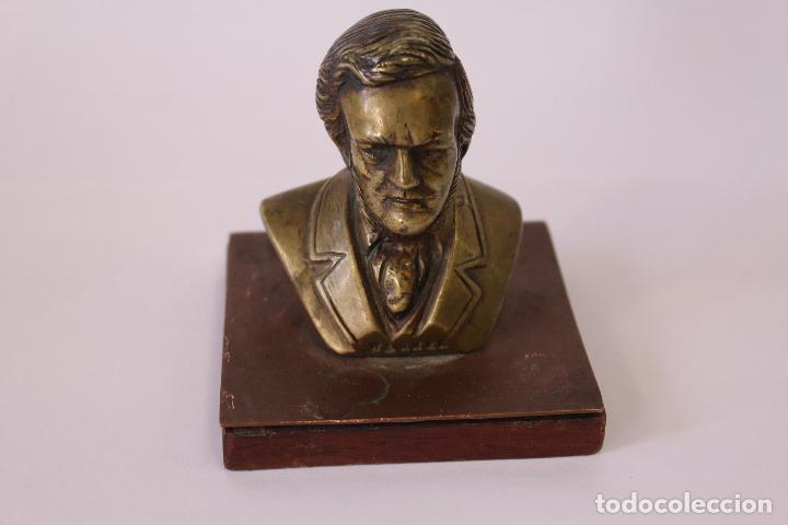 Antig&uuml;edades: figura busto de wagner en bronce - Foto 5