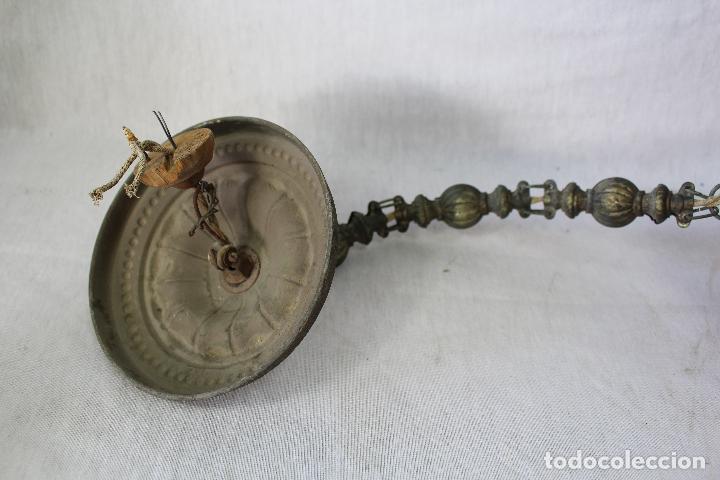 Antig&uuml;edades: LAMPARA DE TECHO ANTIGUA EN OPALINA - Foto 8