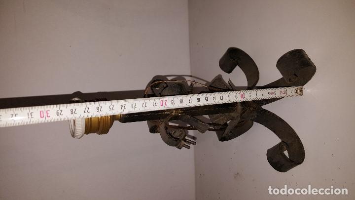 Antig&uuml;edades: LAMPARA FORJA SOBREMESA - Foto 2