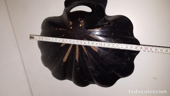 Antig&uuml;edades: CENTRO MESA MADERA FLORES - Foto 6
