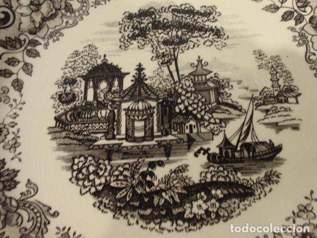 Antig&uuml;edades: PLATO IRONSTONE TABLEWARE UNDERGLAZE - 28,50cm DI&Aacute;METRO - Foto 2