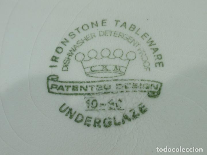 Antig&uuml;edades: PLATO IRONSTONE TABLEWARE UNDERGLAZE - 28,50cm DI&Aacute;METRO - Foto 4